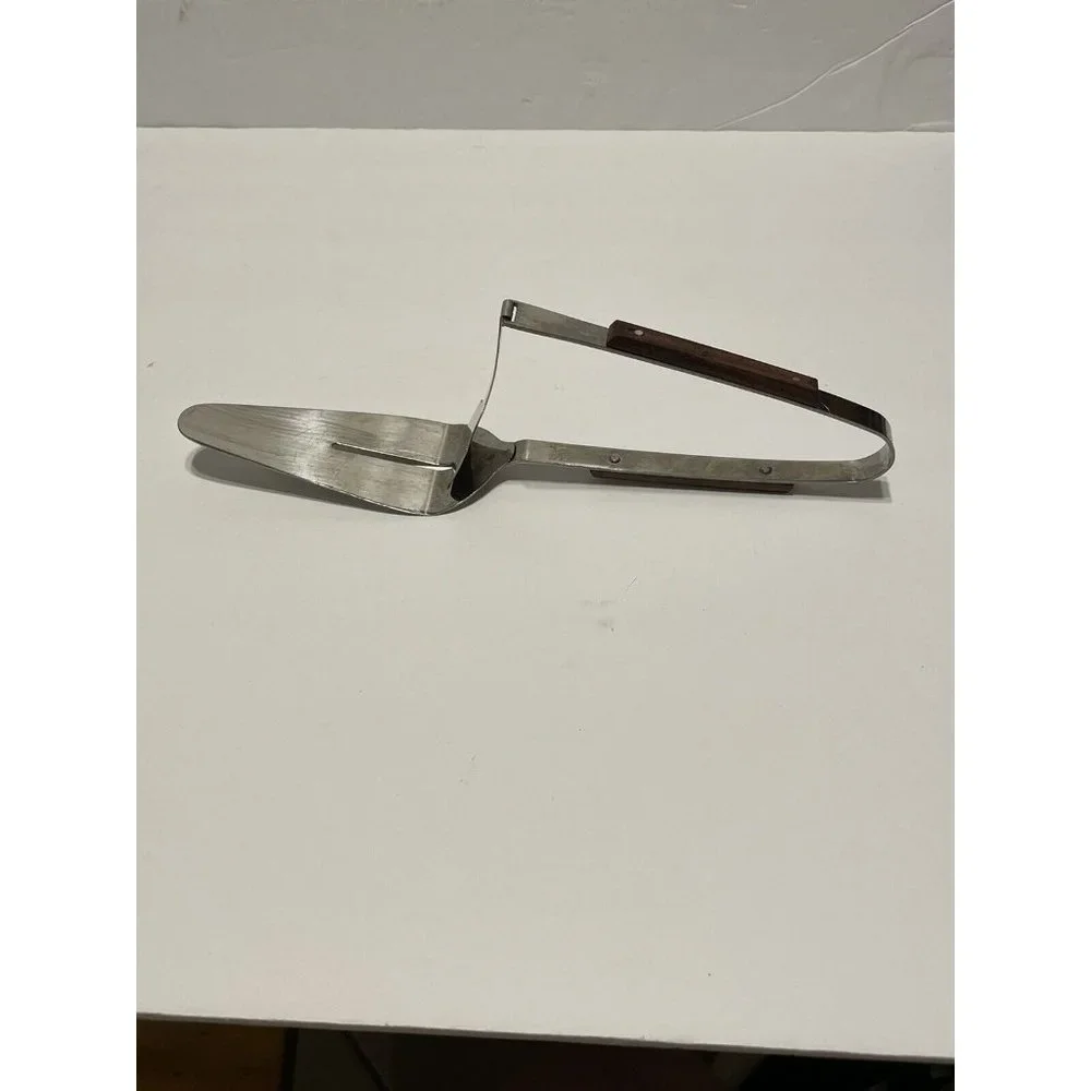 Vintage Japan Press N Serve Elegant Cake Pie Server Spatula Push Lever Wedding